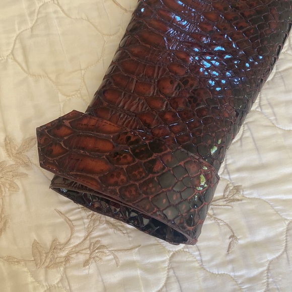 Burberry Prorsum Oxblood Python Print Leather Jacket - Picture 11 of 11